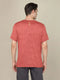 Men Jacquard Slim Fit Crew Neck T-shirt with DOUBLE COOL