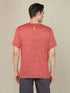 Men Jacquard Slim Fit Crew Neck T-shirt with DOUBLE COOL