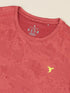 Men Jacquard Slim Fit Crew Neck T-shirt with DOUBLE COOL