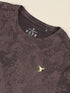 Men Jacquard Slim Fit Crew Neck T-shirt with DOUBLE COOL