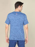 Men Jacquard Slim Fit Crew Neck T-shirt with DOUBLE COOL