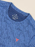 Men Jacquard Slim Fit Crew Neck T-shirt with DOUBLE COOL