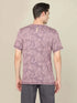 Men Jacquard Slim Fit Crew Neck T-shirt with DOUBLE COOL
