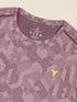 Men Jacquard Slim Fit Crew Neck T-shirt with DOUBLE COOL