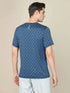 Men Jacquard Slim Fit Crew Neck T-shirt with DOUBLE COOL