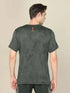 Men Jacquard Slim Fit Crew Neck T-shirt with DOUBLE COOL