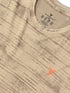 Men Jacquard Slim Fit Crew Neck T-shirt with DOUBLE COOL