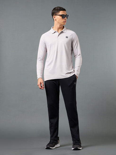 Men Solid Slim Fit Polo T-shirt with DOUBLE COOL