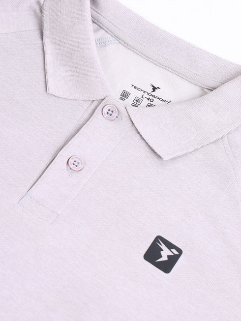 Men Solid Slim Fit Polo T-shirt with DOUBLE COOL