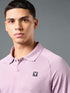 Men Solid Slim Fit Polo T-shirt with DOUBLE COOL