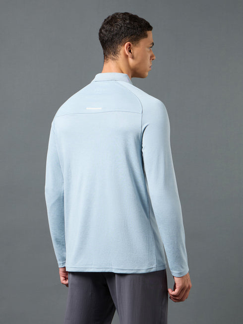 Men Solid Slim Fit Polo T-shirt with DOUBLE COOL