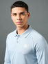 Men Solid Slim Fit Polo T-shirt with DOUBLE COOL