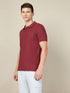 Men Solid Slim Fit Polo T-shirt with MATPIQ