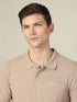 Men Solid Slim Fit Polo T-shirt with MATPIQ