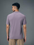 Men Solid Slim Fit Polo T-shirt with MATPIQ