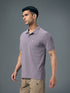 Men Solid Slim Fit Polo T-shirt with MATPIQ