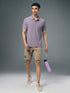 Men Solid Slim Fit Polo T-shirt with MATPIQ