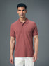 Men Solid Slim Fit Polo T-shirt with MATPIQ