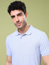 Men Solid Slim Fit Polo T-shirt with MATPIQ