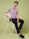 Men Solid Slim Fit Polo T-shirt with MATPIQ