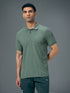 Men Solid Slim Fit Polo T-shirt with MATPIQ