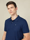Men Solid Slim Fit Polo T-shirt with MATPIQ