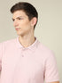 Men Solid Slim Fit Polo T-shirt with MATPIQ