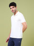 Men Solid Slim Fit Polo T-shirt with MATPIQ