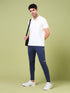 Men Solid Slim Fit Polo T-shirt with MATPIQ