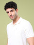 Men Solid Slim Fit Polo T-shirt with MATPIQ