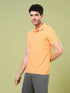 Men Solid Slim Fit Polo T-shirt with MATPIQ