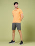 Men Solid Slim Fit Polo T-shirt with MATPIQ