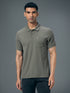 Men Solid Slim Fit Polo T-shirt with MATPIQ