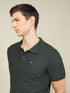 Men Solid Slim Fit Polo T-shirt with MATPIQ (Pack of 2)