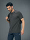 Men Solid Slim Fit Polo T-shirt with MATPIQ