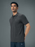 Men Solid Slim Fit Polo T-shirt with MATPIQ