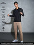 Men Solid Slim Fit Polo T-shirt with MATPIQ