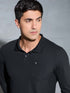 Men Solid Slim Fit Polo T-shirt with MATPIQ
