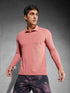 Men Solid Slim Fit Polo T-shirt with MATPIQ