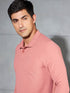 Men Solid Slim Fit Polo T-shirt with MATPIQ