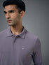 Men Solid Slim Fit Polo T-shirt with MATPIQ
