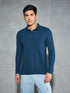 Men Solid Slim Fit Polo T-shirt with MATPIQ