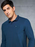 Men Solid Slim Fit Polo T-shirt with MATPIQ
