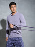 Men Solid Slim Fit Polo T-shirt with MATPIQ