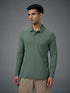 Men Solid Slim Fit Polo T-shirt with MATPIQ