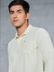 Men Solid Slim Fit Polo T-shirt with MATPIQ