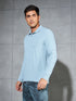 Men Solid Slim Fit Polo T-shirt with MATPIQ