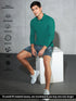 Men Solid Slim Fit Polo T-shirt with MATPIQ