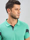 Men Colorblock Slim Fit Polo T-shirt with TECHNO COOL+