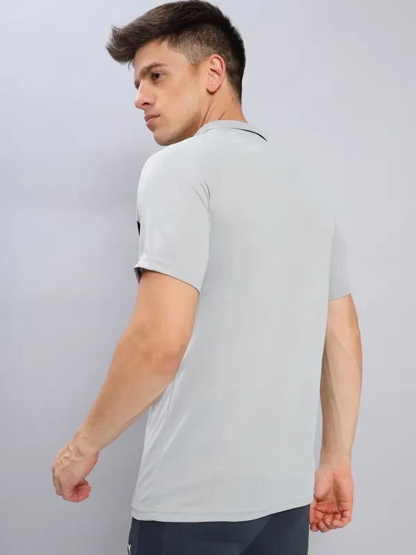 Men Colorblock Slim Fit Polo T-shirt with TECHNO COOL+